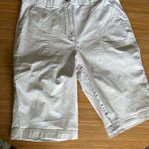 Karen Scott Light Beige Casual Shorts
